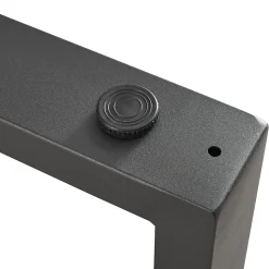 Lot de 2 pieds de table Makers acier 72 x 100 cm noir en.casa