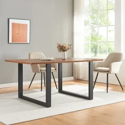 Lot de 2 pieds de table Makers acier 72 x 100 cm noir en.casa