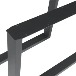 Lot de 2 pieds de table Makers acier 72 x 100 cm noir en.casa