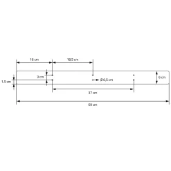 Lot de 2 pieds de table ML-Design forme de X 69x72 cm noir acier revêtu poudre design industriel