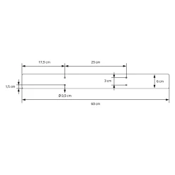 Lot de 2 pieds de table ML-Design forme de X 60x72 cm noir acier revêtu poudre design industriel