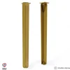 Lot de 2 pieds DECO-GEM pour table haute en acier finition époxy doré à visser, H.71 cm