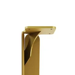 Lot de 2 pieds DECO-GEM pour table haute en acier finition époxy doré à visser, H.71 cm