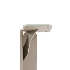 Lot de 2 pieds DECO-GEM pour table mange debout en acier finition époxy champagne à visser, H.86 cm