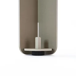 Lot de 2 pieds DECO-GEM pour table mange debout en acier finition époxy champagne à visser, H.86 cm