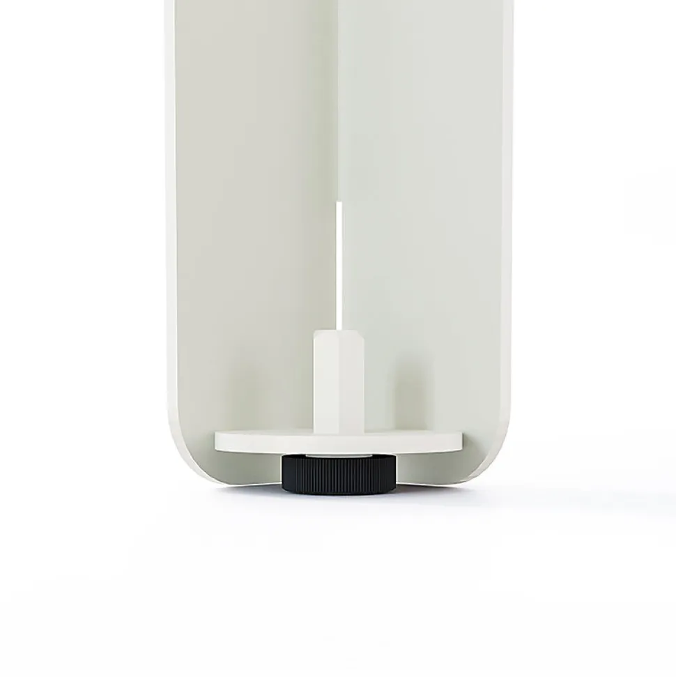 Lot de 2 pieds DECO-GEM pour table mange debout en acier finition époxy blanc à visser, H.86 cm