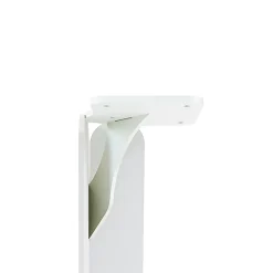 Lot de 2 pieds DECO-GEM pour table mange debout en acier finition époxy blanc à visser, H.86 cm