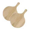 Lot de 2 planches à pizza et tarte flambée en bois 30 cm Fackelmann Pizzas Lovers