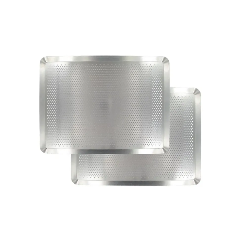 Lot de 2 plaques à pâtisserie perforées en aluminium Zenker Special Cooking