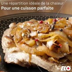 Lot de 2 Poêles 24/32 cm et 3 Faitouts 12/14/24 cm Elo Relief Solution