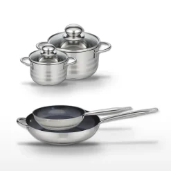 Lot de 2 Poêles 24/32cm & 2 Faitouts 12/16cm Elo Profi Therm Platinum