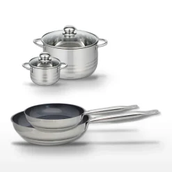 Lot de 2 Poêles 24/28cm et 2 Faitouts 12/24cm Elo Profi Therm Platinum