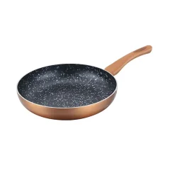 Lot de 3 Poêles en pierre 20 24 28cm Induction cuivre Cenocco CC2001-COP