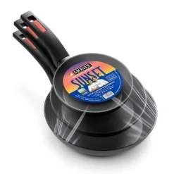 Lot de 3 poêles Monix M249001 Sunset 18-22-26cm