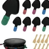 Lot de 8 poêlons à raclette antiadhésifs multicolores