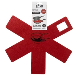 Lot de 2 protections anti-rayures en feutrine gris - Gris- 5five