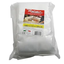Lot de 100 sacs 20x30 pour appareil à emballage sous vide 9701n et 9700n Reber 6723A