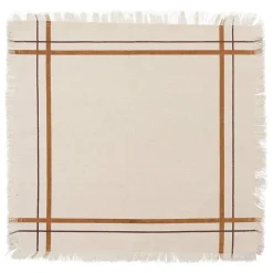 Lot de 2 serviettes de table Ray 40x40cm beige - Atmosphera