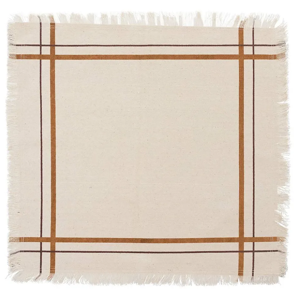 Lot de 2 serviettes de table Ray 40x40cm beige - Atmosphera