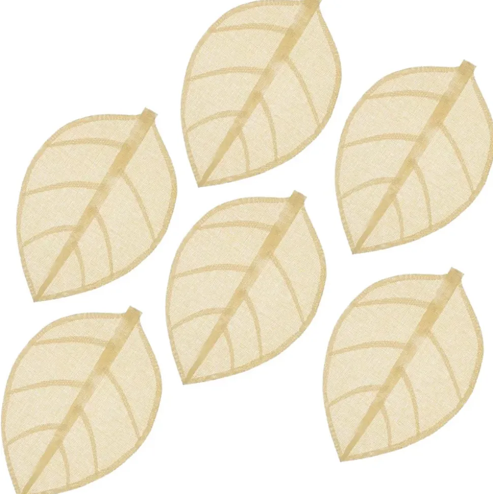 Lot de 6 sets de table motif feuille