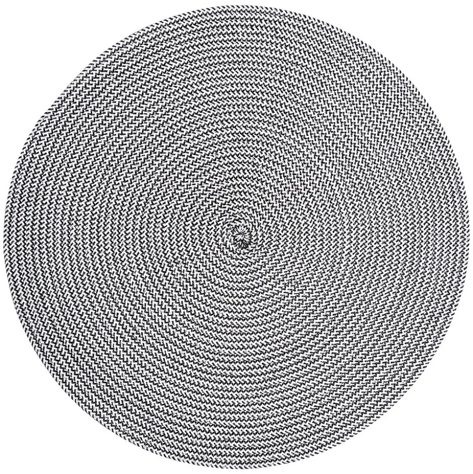 Lot de 6 sets de table rond tressés en polypropylène