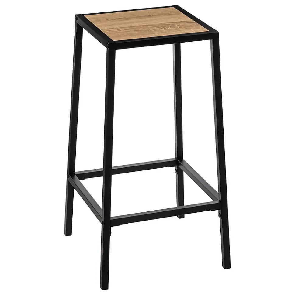 Lot de 2 tabourets bar effet chêne naturel Aliaj - 5Five