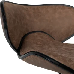 Lot de 2 tabourets de bar SAM marron vintage