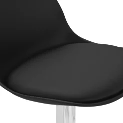 Lot de 2 tabourets de bar KARL design noir