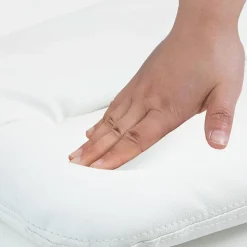 Lot de 2 tabourets de bar Damar similicuir, chaise réglable, pivotante, avec repose-pieds, dossier Blanc/Chrome