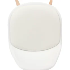 Lot de 2 tabourets de bar blanc bois de hêtre 39,5 x 44 x 91 cm