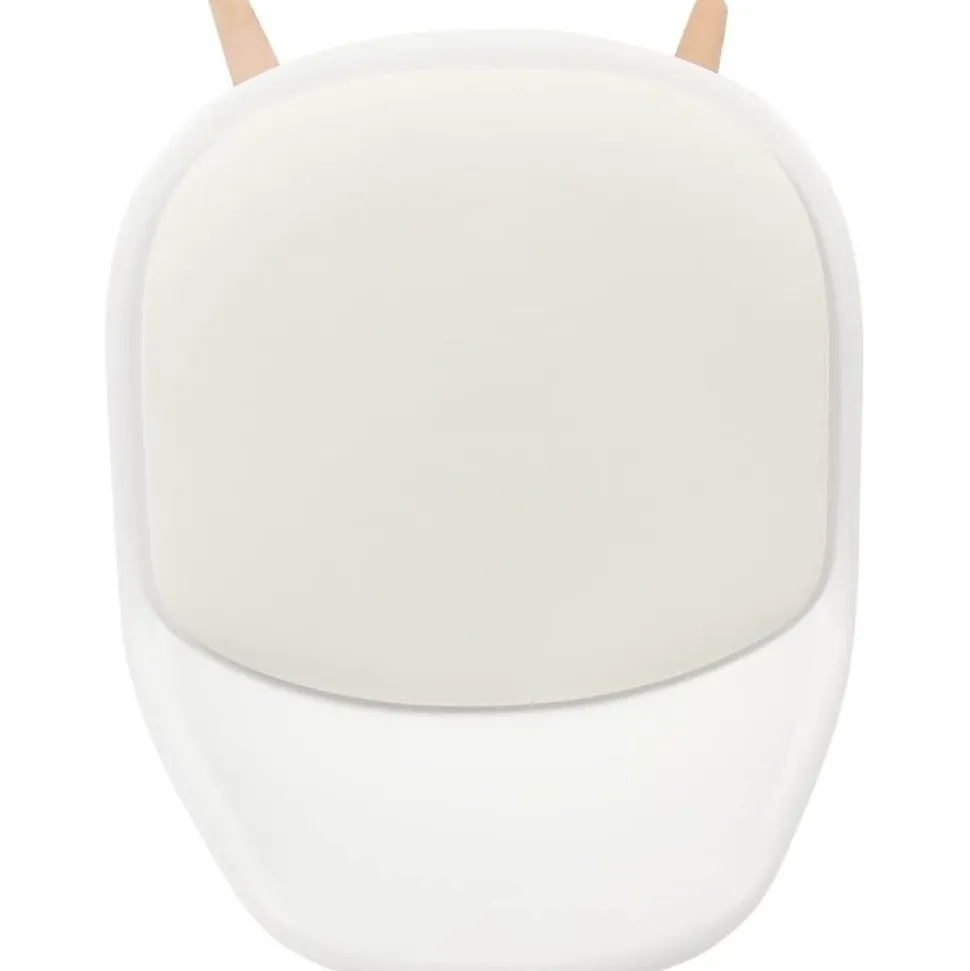 Lot de 2 tabourets de bar blanc bois de hêtre 39,5 x 44 x 91 cm