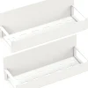 Lot de 2 étagères magnétiques à épices blanc
