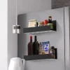 Lot de 2 étagères magnétiques à épices noir