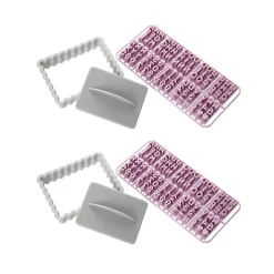 Lot de 2 tampons alphabet pour biscuit Zenker Smart Pastry