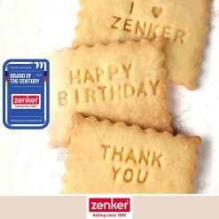 Lot de 2 tampons alphabet pour biscuit Zenker Smart Pastry