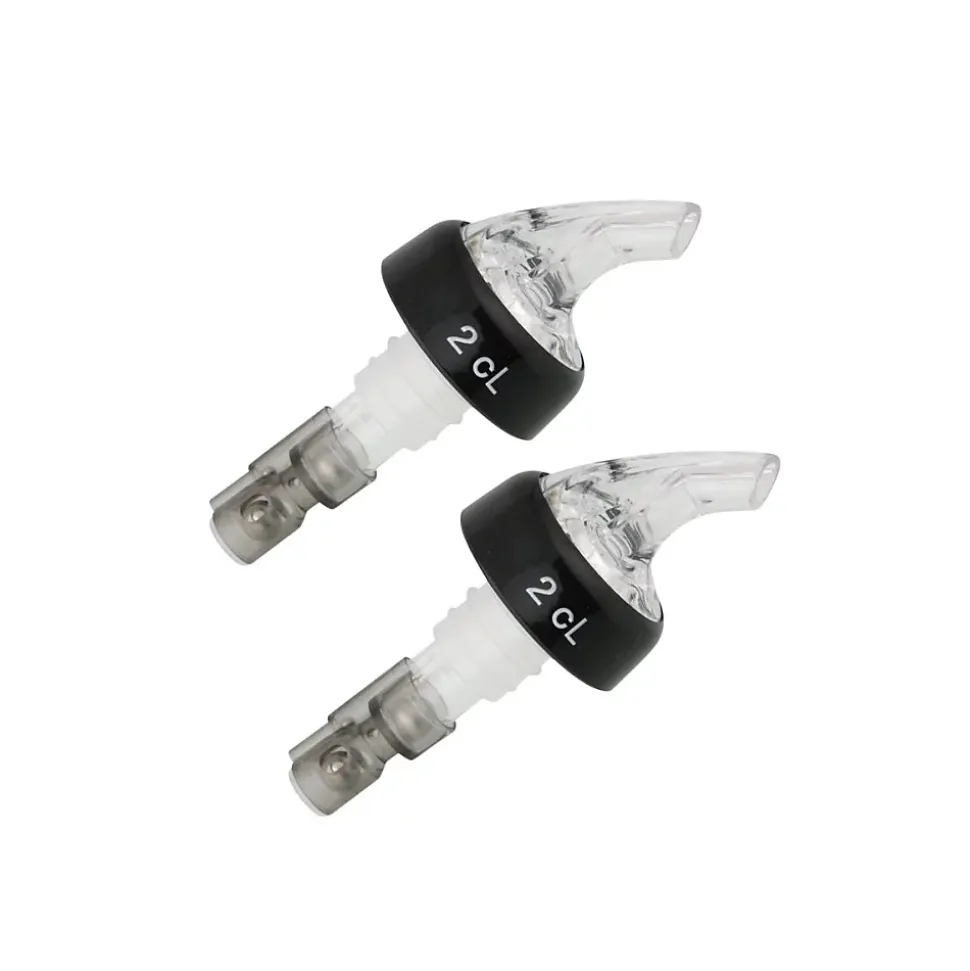 Lot de becs verseur doseur à alcool 2 cl avec bille Fackelmann Bar Concept