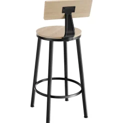 Lot de tabourets de bar avec grands dossiers confortables Style industriel