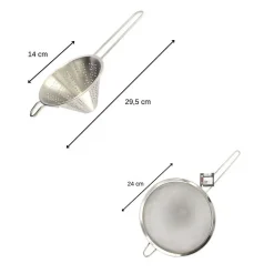 Lot d'une passoire et un chinois FM Professional Gourmet Edition