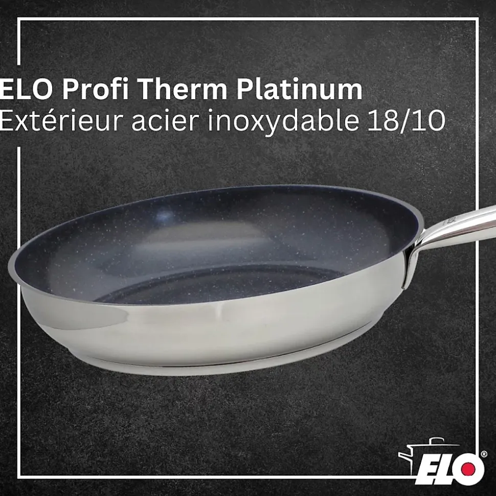 Lot Poêle 28cm & 3 Faitouts Elo Profi Therm Platinum