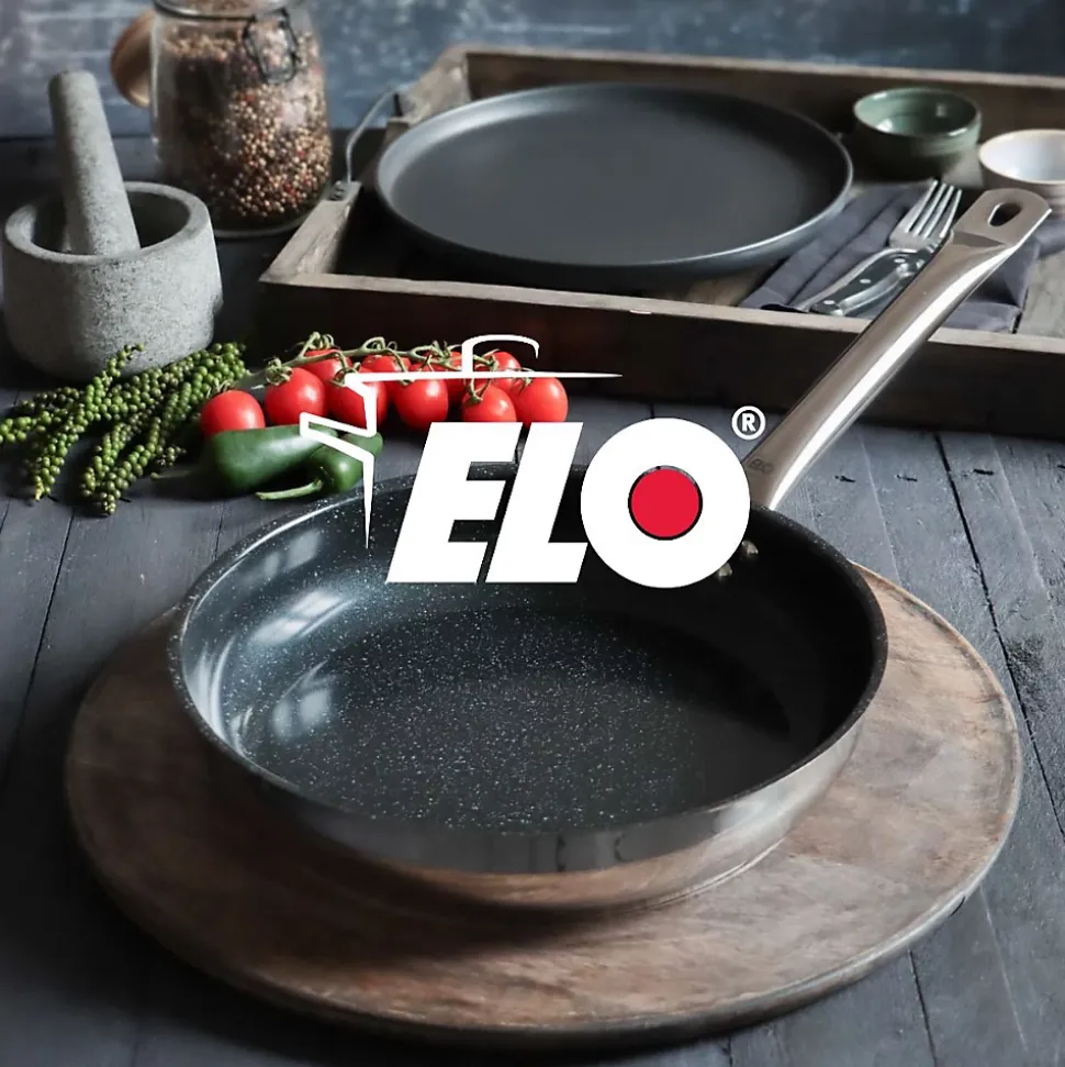 Lot Poêle 28cm & 3 Faitouts Elo Profi Therm Platinum