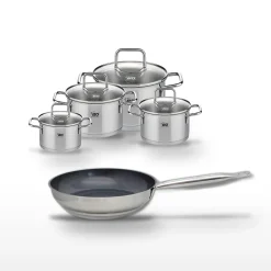 Lot Poêle 28cm & 4 Faitouts Elo Profi Therm Platinum