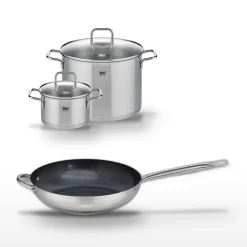 Lot Poêle 32cm Elo Profi Therm Platinum & 2 Faitouts 20/26cm Elo