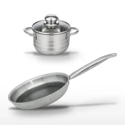 Lot Poêle 28cm et Faitout 14cm Elo Relief Solution