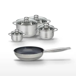 Lot Poêle céramique 24cm & 4 Faitouts Elo Profi Therm Platinum