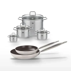 Lot Poêles 24/28 cm et Faitouts 12/16/20/26 cm Elo Bistro Line