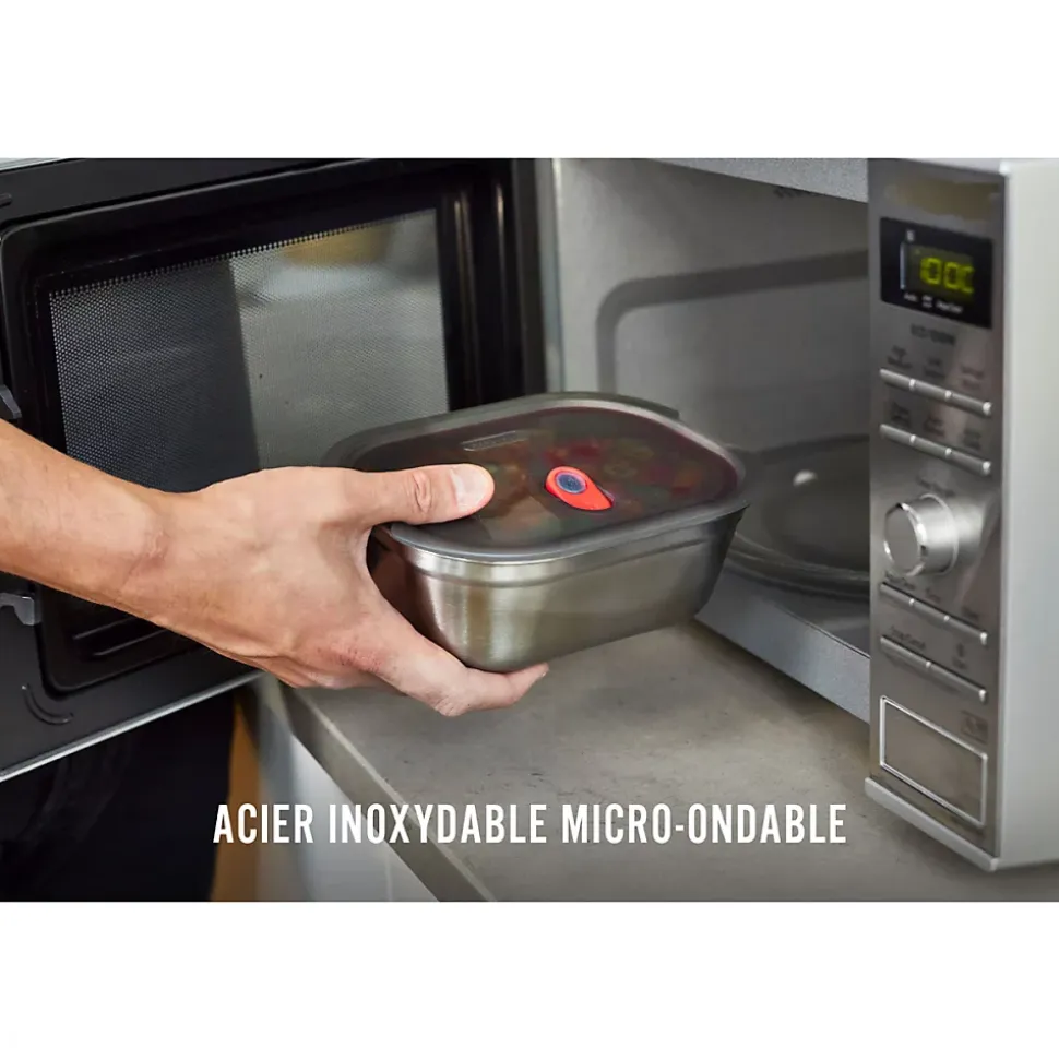 Lunch box acier micro-ondable 900ml en Acier - Black and Blum