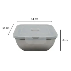 Lunch box en inox avec couvercle à clips 600 ml Fackelmann Move