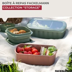 Lunchbox Terracotta à compartiment réglable 1 litre sans BPA Fackelmann Storage