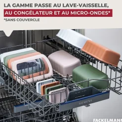 Lunchbox Terracotta à compartiment réglable 1 litre sans BPA Fackelmann Storage