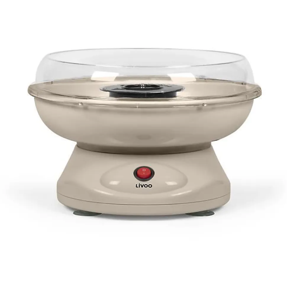 Machine à barbe à papa Livoo DOM468C 450W cuve 26,5 cm noir et crème